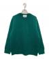 THISISASWEATER.（ディスイズアセーター）の古着「ウールカシミヤ クルーネックニット」｜グリーン