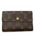 LOUIS VUITTON（ルイ ヴィトン）の古着「3つ折り財布」｜ブラウン