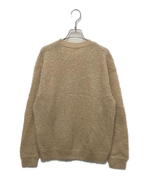 AURALEE（オーラリー）AURALEE (オーラリー) ブラッシュドスーパーキッドモヘヤニット ベージュ サイズ:Lの古着・服飾アイテム
