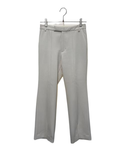 Whim Gazette（ウィムガゼット）Whim Gazette (ウィムガゼット) フロントスリットパンツ ホワイト サイズ:38の古着・服飾アイテム