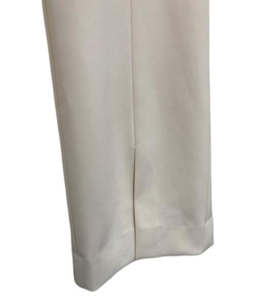 Whim Gazette（ウィムガゼット）Whim Gazette (ウィムガゼット) フロントスリットパンツ ホワイト サイズ:38の古着・服飾アイテム