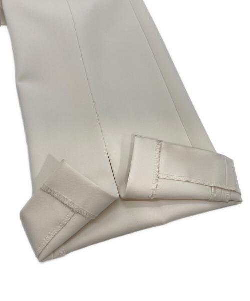 Whim Gazette（ウィムガゼット）Whim Gazette (ウィムガゼット) フロントスリットパンツ ホワイト サイズ:38の古着・服飾アイテム