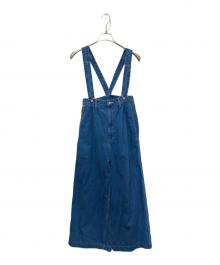 Gemini（ジェミニ）の古着「サスペンダーデニムパンツ」｜インディゴ