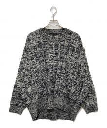 08sircus（ゼロエイトサーカス）の古着「ウールメランジセーター」｜ブラック