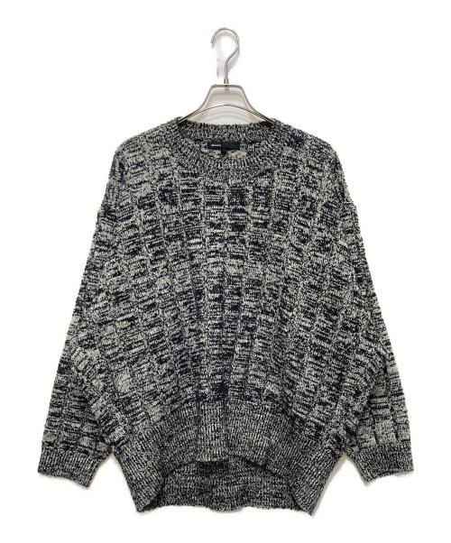 08sircus（ゼロエイトサーカス）08sircus (ゼロエイトサーカス) ウールメランジセーター ブラック サイズ:5の古着・服飾アイテム