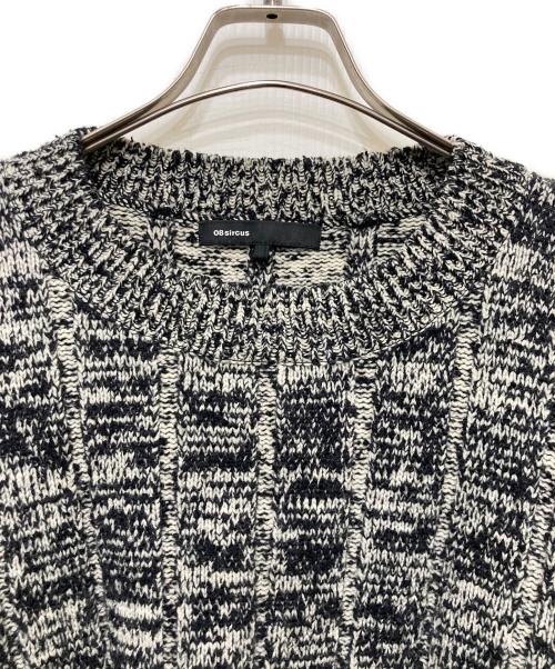 08sircus（ゼロエイトサーカス）08sircus (ゼロエイトサーカス) ウールメランジセーター ブラック サイズ:5の古着・服飾アイテム