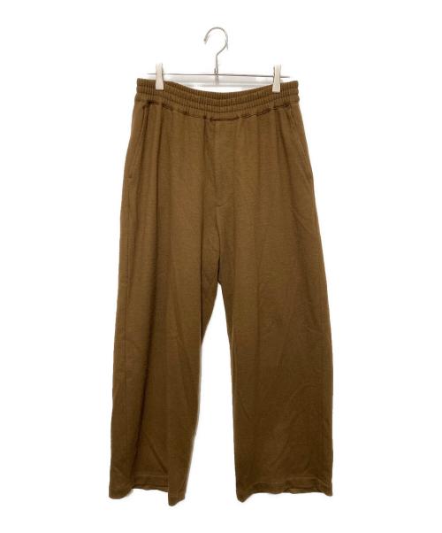 Graphpaper（グラフペーパー）Graphpaper (グラフペーパー) ウールスムースフランネルイージーワイドパンツ ブラウン サイズ:1の古着・服飾アイテム