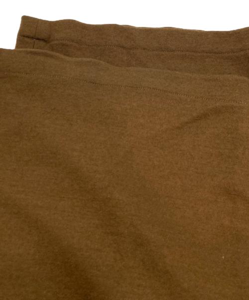 Graphpaper（グラフペーパー）Graphpaper (グラフペーパー) ウールスムースフランネルイージーワイドパンツ ブラウン サイズ:1の古着・服飾アイテム