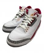 NIKEナイキ）の古着「エアジョーダン3」｜ホワイト×レッド