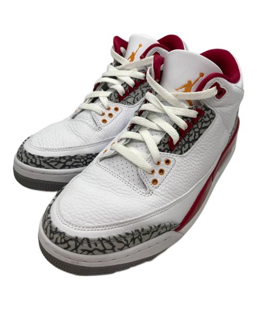 NIKE（ナイキ）NIKE (ナイキ) エアジョーダン3 ホワイト×レッド サイズ:US9.5の古着・服飾アイテム