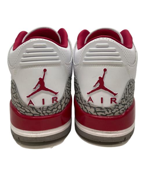 NIKE（ナイキ）NIKE (ナイキ) エアジョーダン3 ホワイト×レッド サイズ:US9.5の古着・服飾アイテム