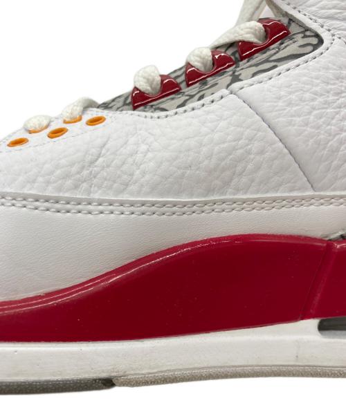 NIKE（ナイキ）NIKE (ナイキ) エアジョーダン3 ホワイト×レッド サイズ:US9.5の古着・服飾アイテム