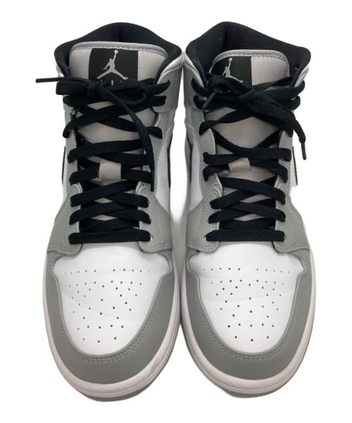 NIKE（ナイキ）NIKE (ナイキ) エアジョーダン1 ミッド  ハイカットスニーカー グレー サイズ:US9.5の古着・服飾アイテム