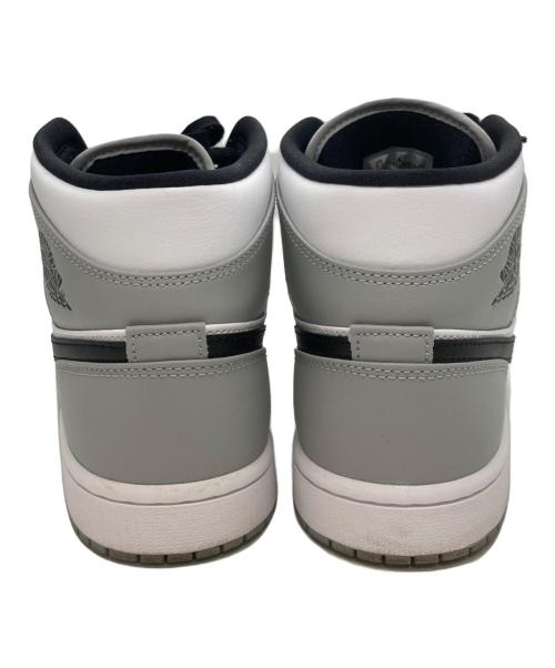 NIKE（ナイキ）NIKE (ナイキ) エアジョーダン1 ミッド  ハイカットスニーカー グレー サイズ:US9.5の古着・服飾アイテム