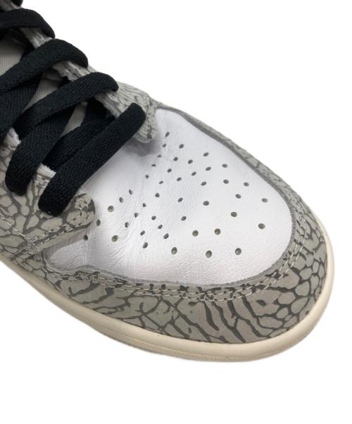 NIKE（ナイキ）NIKE (ナイキ) エアジョーダン1 ハイ OG ハイカットスニーカー グレー×ホワイト サイズ:US9.5の古着・服飾アイテム