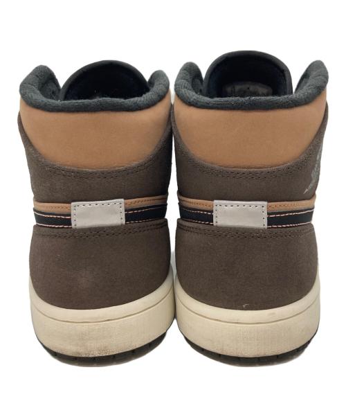NIKE（ナイキ）NIKE (ナイキ) エアジョーダン1 ミッド SE ハイカットスニーカー ブラウン サイズ:US9.5の古着・服飾アイテム
