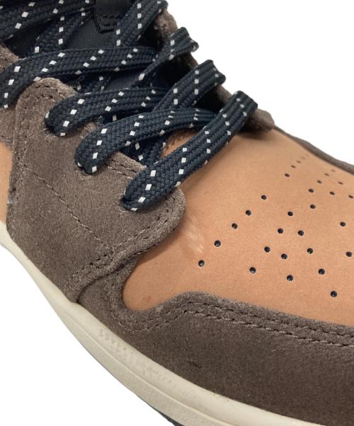 NIKE（ナイキ）NIKE (ナイキ) エアジョーダン1 ミッド SE ハイカットスニーカー ブラウン サイズ:US9.5の古着・服飾アイテム