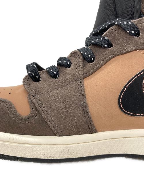 NIKE（ナイキ）NIKE (ナイキ) エアジョーダン1 ミッド SE ハイカットスニーカー ブラウン サイズ:US9.5の古着・服飾アイテム
