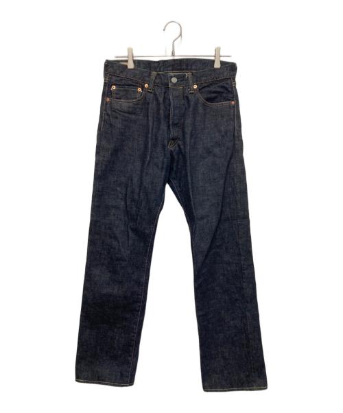 MOMOTARO JEANS（桃太郎ジーンズ）MOMOTARO JEANS (桃太郎ジーンズ) 出陣スリムストレートデニムパンツ インディゴ サイズ:78.5cm（W31)の古着・服飾アイテム