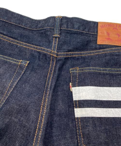 MOMOTARO JEANS（桃太郎ジーンズ）MOMOTARO JEANS (桃太郎ジーンズ) 出陣スリムストレートデニムパンツ インディゴ サイズ:78.5cm（W31)の古着・服飾アイテム