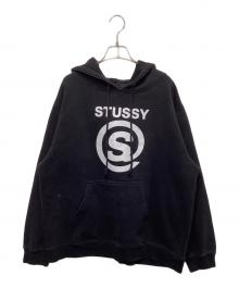 stussy（ステューシー）の古着「Sロゴパーカー」｜ブラック