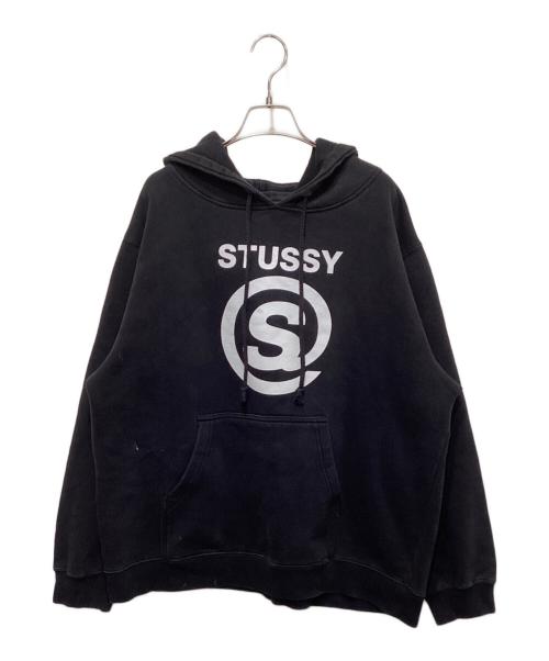 stussy（ステューシー）stussy (ステューシー) Sロゴパーカー ブラック サイズ:Lの古着・服飾アイテム