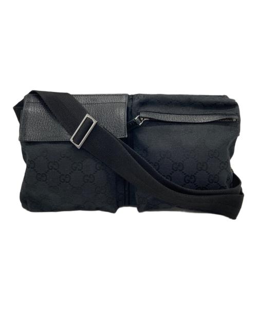 GUCCI（グッチ）GUCCI (グッチ) ウエストポーチ ブラックの古着・服飾アイテム