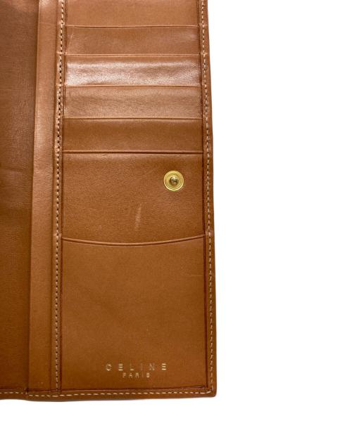 CELINE（セリーヌ）CELINE (セリーヌ) フラップロングウォレット ブラウンの古着・服飾アイテム