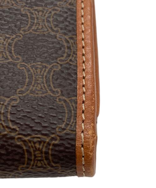 CELINE（セリーヌ）CELINE (セリーヌ) フラップロングウォレット ブラウンの古着・服飾アイテム