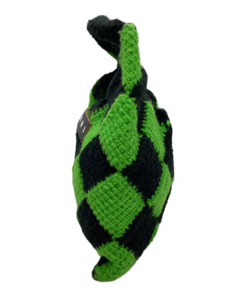 MARNI（マルニ）MARNI (マルニ) テックウール ミニハンドバッグ エメラルド(グリーン×ブラック)の古着・服飾アイテム