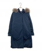 MaxMaraマックスマーラ）の古着「フーデッド オーバーサイズ リバーシブルダウンコート」｜ネイビー