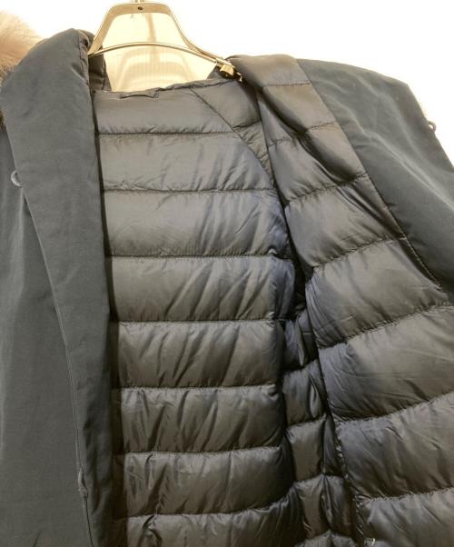 MaxMara（マックスマーラ）MaxMara (マックスマーラ) フーデッド オーバーサイズ リバーシブルダウンコート ネイビー サイズ:36の古着・服飾アイテム