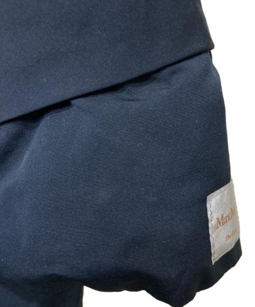 MaxMara（マックスマーラ）MaxMara (マックスマーラ) フーデッド オーバーサイズ リバーシブルダウンコート ネイビー サイズ:36の古着・服飾アイテム