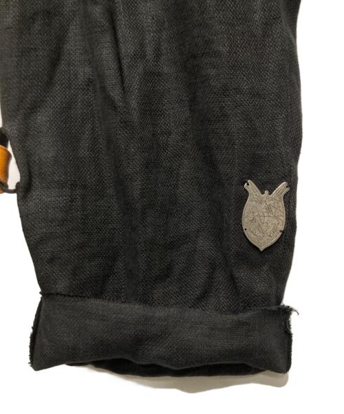 BED J.W. FORD（ベッドフォード）BED J.W. FORD (ベッドフォード) リネンパンツ ブラックの古着・服飾アイテム