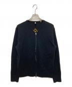 SUNFLOWERサンフラワー）の古着「ムービージップカーディガン」｜ブラック