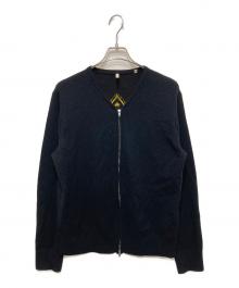 SUNFLOWER（サンフラワー）の古着「ムービージップカーディガン」｜ブラック