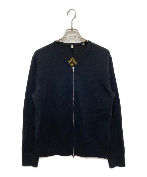 SUNFLOWER（サンフラワー）SUNFLOWER (サンフラワー) ムービージップカーディガン ブラック サイズ:Ｍの古着・服飾アイテム