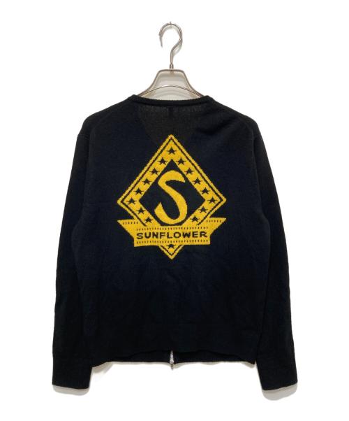 SUNFLOWER（サンフラワー）SUNFLOWER (サンフラワー) ムービージップカーディガン ブラック サイズ:Ｍの古着・服飾アイテム