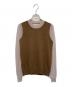 MARNI（マルニ）の古着「カシミヤ リブ切替 クルーネックニット」｜ブラウン×ベージュ
