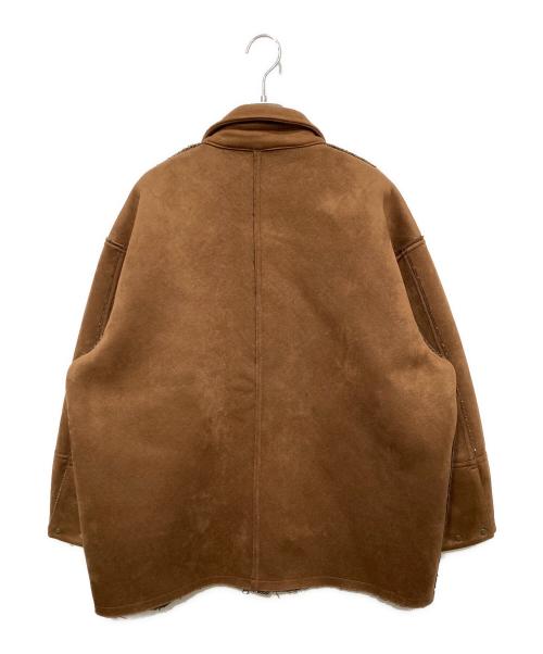 MURUA（ムルーア）MURUA (ムルーア) リバーシブルミドルコート ブラウン サイズ:FREEの古着・服飾アイテム