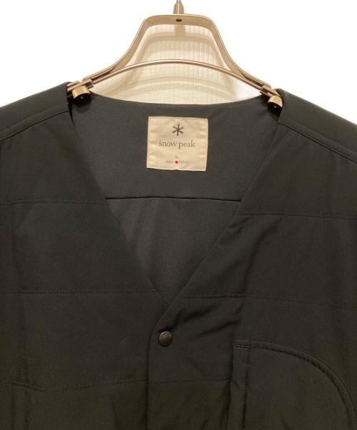 Snow peak（スノーピーク）snow peak (スノーピーク) フレキシブルインサレーションカーディガン ブラック サイズ:Lの古着・服飾アイテム