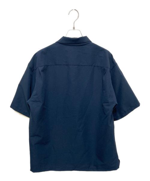 THE NORTH FACE（ザ ノース フェイス）THE NORTH FACE (ザ ノース フェイス) ショートスリーブシアサッカー ベントメッシュシャツ ネイビー サイズ:Mの古着・服飾アイテム