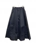 ELENDEEK×Dickiesエレンディーク×ディッキーズ）の古着「ボリュームフレアスカート」｜ブラック