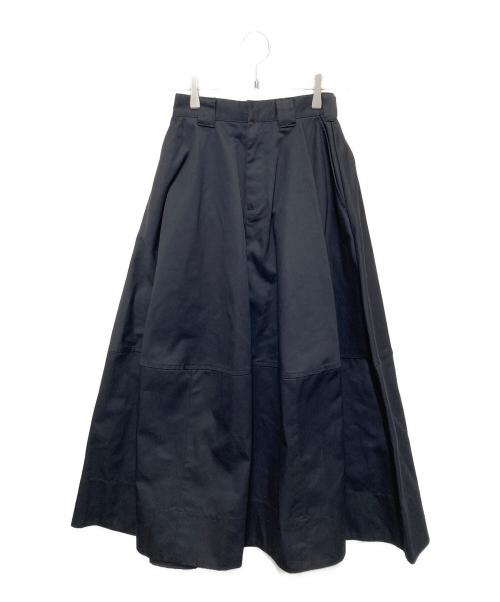 ELENDEEK（エレンディーク）ELENDEEK (エレンディーク) Dickies (ディッキーズ) ボリュームフレアスカート ブラック サイズ:01の古着・服飾アイテム