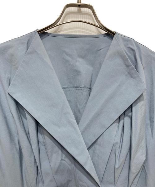 ELENDEEK（エレンディーク）ELENDEEK (エレンディーク) オープンカラーシャツワンピース ブルー サイズ:02の古着・服飾アイテム