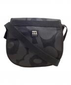 marimekkoマリメッコ）の古着「ショルダーバッグ」｜ブラック