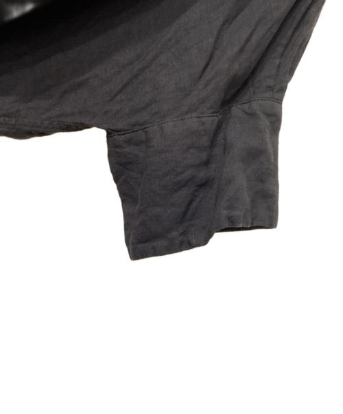 Honnete（オネット）Honnete (オネット) アイリッシュリネン半袖ギャザーブラウス ブラウン サイズ:FREEの古着・服飾アイテム