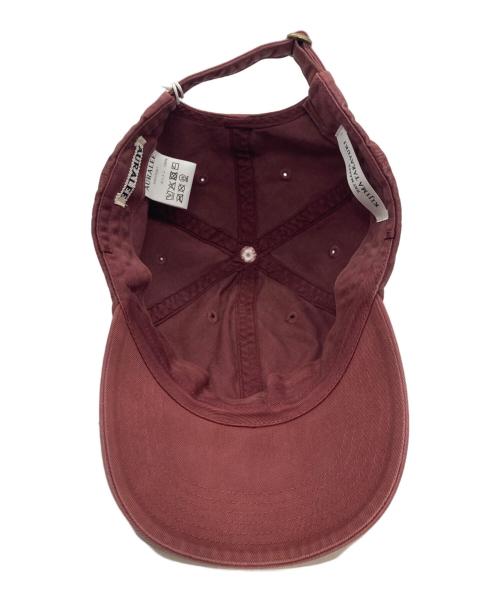 AURALEE（オーラリー）AURALEE (オーラリー) kijima takayuki (キジマタカユキ) ガーメントダイ フィンクス チノキャップ レッドの古着・服飾アイテム