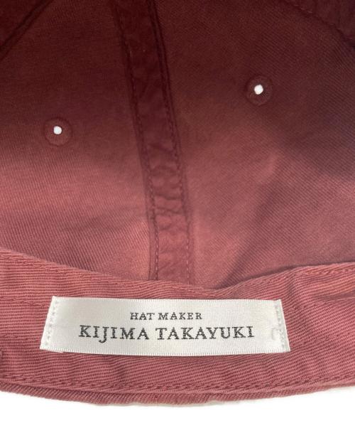 AURALEE（オーラリー）AURALEE (オーラリー) kijima takayuki (キジマタカユキ) ガーメントダイ フィンクス チノキャップ レッドの古着・服飾アイテム