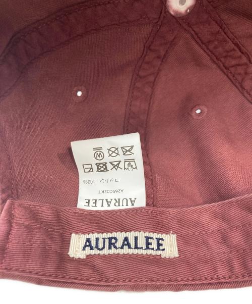 AURALEE（オーラリー）AURALEE (オーラリー) kijima takayuki (キジマタカユキ) ガーメントダイ フィンクス チノキャップ レッドの古着・服飾アイテム